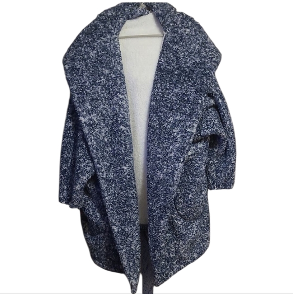 G.I.L.L. Blue Marled Cardigan Sweater - Picture 1 of 5